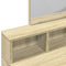 vidaXL Dressing Table with Mirror Sonoma Oak 80x41x144.5 cm