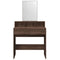 vidaXL Dressing Table with Mirror Brown Oak 80x41x144.5 cm