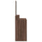 vidaXL Dressing Table with Mirror Brown Oak 80x41x144.5 cm