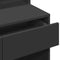 vidaXL Dressing Table with LED Black 80x41x144.5 cm