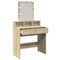vidaXL Dressing Table with LED Sonoma Oak 80x41x144.5 cm