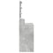 vidaXL Dressing Table with LED Concrete Grey 80x41x144.5 cm