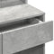 vidaXL Dressing Table with LED Concrete Grey 80x41x144.5 cm