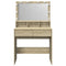 vidaXL Dressing Table with LED Sonoma Oak 80x41x134.5 cm