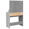 vidaXL Dressing Table with LED Grey Sonoma 80x41x134.5 cm