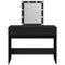 vidaXL Dressing Table with LED Black 100x40x130 cm