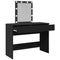 vidaXL Dressing Table with LED Black 100x40x130 cm