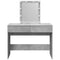 vidaXL Dressing Table with LED Concrete Grey 100x40x130 cm