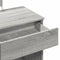 vidaXL Dressing Table with LED Grey Sonoma 100x40x130 cm