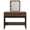 vidaXL Dressing Table with LED Brown Oak 100x40x130 cm