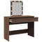 vidaXL Dressing Table with LED Brown Oak 100x40x130 cm