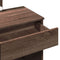 vidaXL Dressing Table with LED Brown Oak 100x40x130 cm