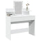 vidaXL Dressing Table with LED White 100x40x130 cm
