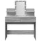 vidaXL Dressing Table with LED Grey Sonoma 100x40x130 cm