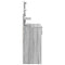 vidaXL Dressing Table with LED Grey Sonoma 100x40x130 cm