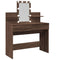 vidaXL Dressing Table with LED Brown Oak 100x40x130 cm
