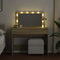 vidaXL Dressing Table with LED Sonoma Oak 100x40x120 cm
