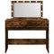 vidaXL Dressing Table with LED Smoked Oak 100x40x120 cm