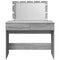 vidaXL Dressing Table with LED Grey Sonoma 100x40x120 cm