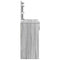 vidaXL Dressing Table with LED Grey Sonoma 100x40x120 cm