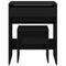 vidaXL Dressing Table and Stool Black 60x40x113.5 cm
