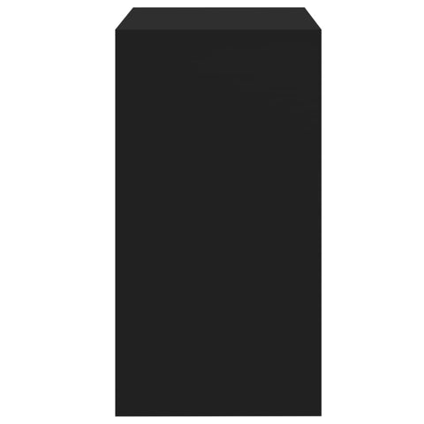 vidaXL Dressing Table and Stool Black 60x40x113.5 cm