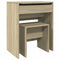 vidaXL Dressing Table and Stool Sonoma Oak 60x40x113.5 cm