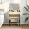 vidaXL Dressing Table and Stool Sonoma Oak 60x40x113.5 cm