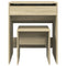 vidaXL Dressing Table and Stool Sonoma Oak 60x40x113.5 cm