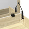 vidaXL Dressing Table and Stool Sonoma Oak 60x40x113.5 cm