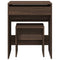 vidaXL Dressing Table and Stool Brown Oak 60x40x113.5 cm