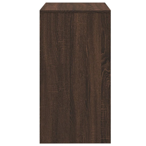 vidaXL Dressing Table and Stool Brown Oak 60x40x113.5 cm