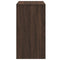 vidaXL Dressing Table and Stool Brown Oak 60x40x113.5 cm