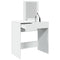 vidaXL Dressing Table with Mirror White 73x46.5x120 cm
