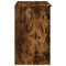 vidaXL Dressing Table with Mirror Smoked Oak 73x46.5x120 cm