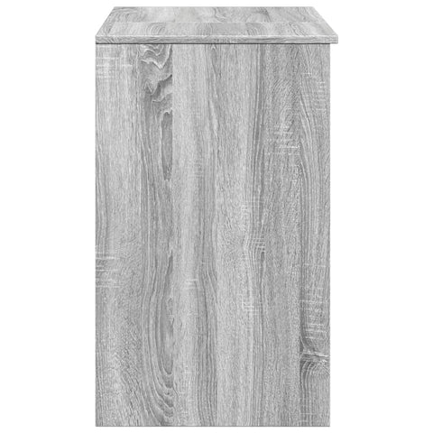 vidaXL Dressing Table with Mirror Grey Sonoma 73x46.5x120 cm