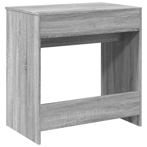 vidaXL Dressing Table with Mirror Grey Sonoma 73x46.5x120 cm