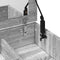 vidaXL Dressing Table with Mirror Grey Sonoma 73x46.5x120 cm