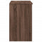 vidaXL Dressing Table with Mirror Brown Oak 73x46.5x120 cm