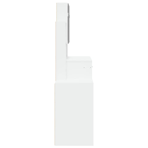 vidaXL Dressing Table with Cabinet White 80x35x132 cm