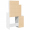vidaXL Dressing Table with Cabinet White 80x35x132 cm