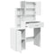 vidaXL Dressing Table with Cabinet White 80x35x132 cm