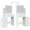 vidaXL Dressing Table with Cabinet White 80x35x132 cm