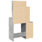 vidaXL Dressing Table with Cabinet Concrete Grey 80x35x132 cm