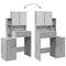 vidaXL Dressing Table with Cabinet Concrete Grey 80x35x132 cm