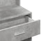 vidaXL Dressing Table with Cabinet Concrete Grey 80x35x132 cm