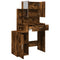 vidaXL Dressing Table with Cabinet Smoked Oak 80x35x132 cm
