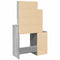 vidaXL Dressing Table with Cabinet Grey Sonoma 80x35x132 cm