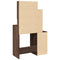 vidaXL Dressing Table with Cabinet Brown Oak 80x35x132 cm