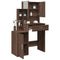 vidaXL Dressing Table with Cabinet Brown Oak 80x35x132 cm